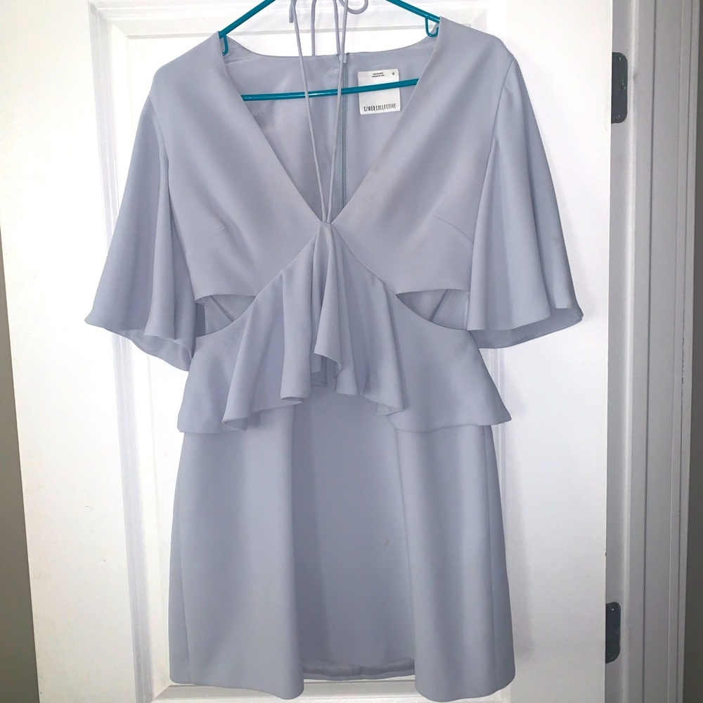 Pale blue dress